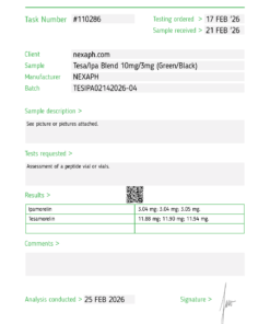 Tesamorelin / Ipamorelin Blend – 10mg/3mg