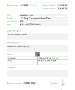 EZP-1P 10mg – (10 vials/Kit)