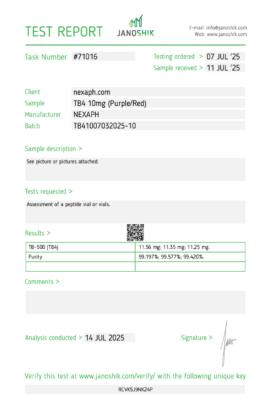TB4 10mg (10 vials/Kit) for sale online in USA.