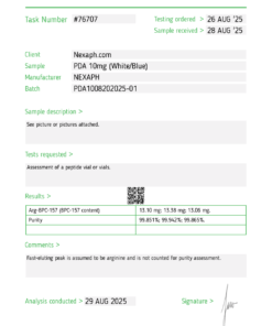 PDA 10mg (10 vials/kit) for sale online near me - nexaph