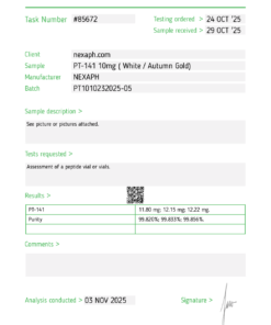 PT 141 10mg for sale online in USA - NEXAPH