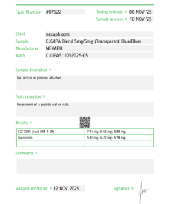 CJC-no DAC / Ipamorelin Blend – 5mg/5mg for sale on line in USA