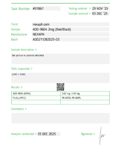 Buy AOD-9604 2mg (10 vials/kit) by NEXAPH