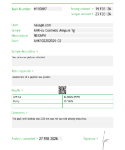 AHK-cu Cosmetic/Topical 5x 1g Ampules for sale - NEXAPH